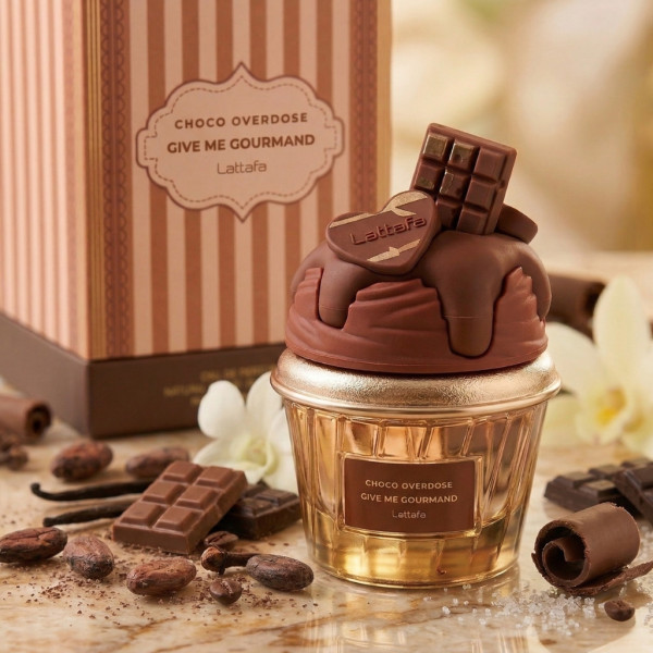 Шоколадов аромат за мъже и жени Lattafa Give Me Gourmand Choco Overdose - Изкусителни нотки на какао и черен шоколад 1