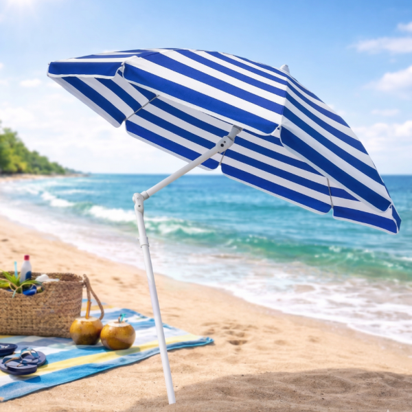 Сгъваем градински чадър 175 см – регулируема височина, за плаж и балкон 3