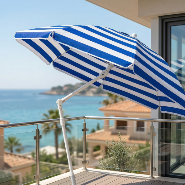 Сгъваем градински чадър 175 см – регулируема височина, за плаж и балкон 6