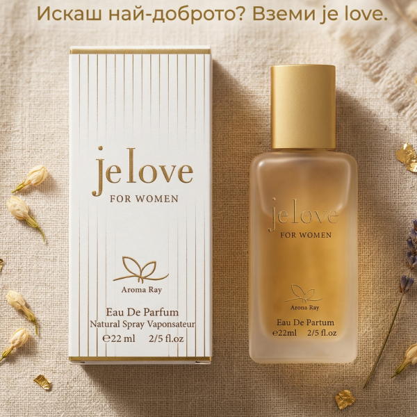 je love – Елегантен флорално-ориенталски дамски парфюм с дълготрайна свежест 22 мл