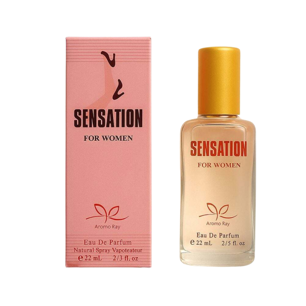 Дамски парфюм Sensation – Свеж цветно-плодов мускусен аромат с дълготрайно излъчване 22мл