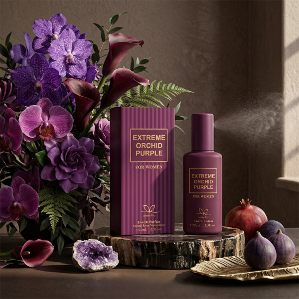 Дамски парфюм Extreme Orchid Purple Aroma Ray, EDP, 22ml - С нотки на червена орхидея и шафран