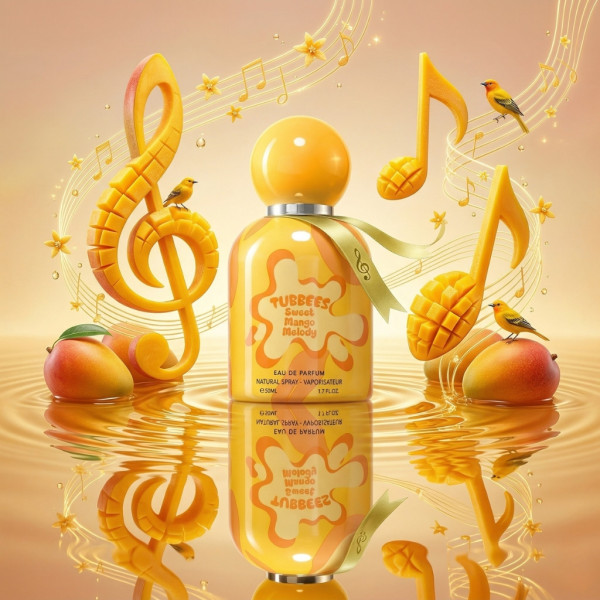 Детски парфюм с тропическо манго и ванилия Tubbees Sweet Mango Melody, 50 мл