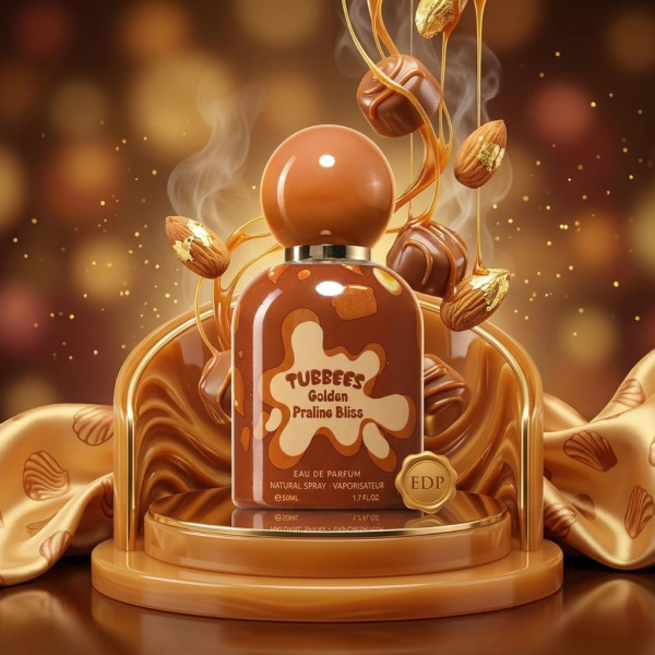 Детски парфюм Tubbees Golden Praline Bliss - С нотки на пралина, карамел и сметана, 50 мл 4