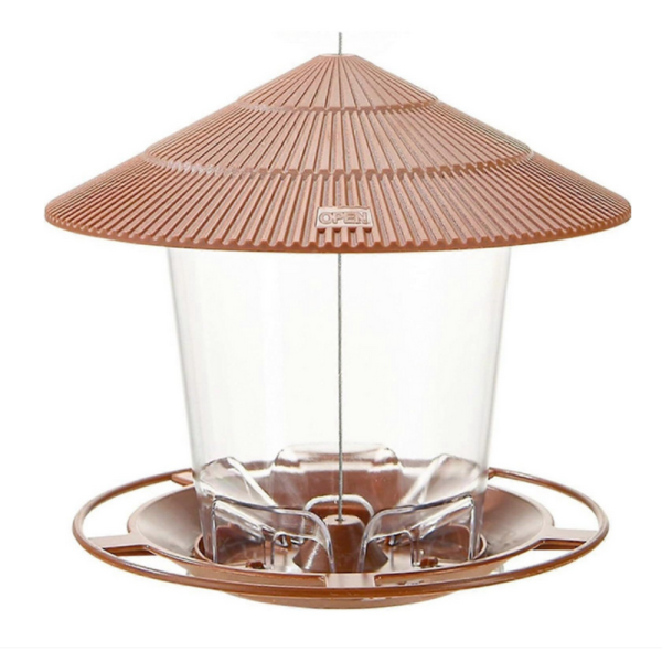 Устойчива хранилка за птици за външна употреба – Голям капацитет, защита от катерици и лесно почистване