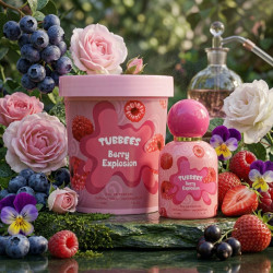 Детски парфюм с плодов аромат с малина, ягода и роза Tubbees Berry Explosion, 50мл