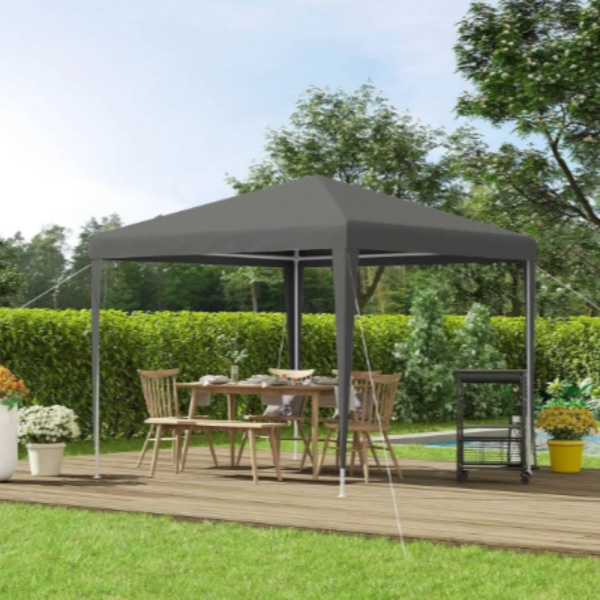 Сгъваема градинска шатра 3x3 м – Здрава метална конструкция, регулируема височина и защита от слънце и дъжд