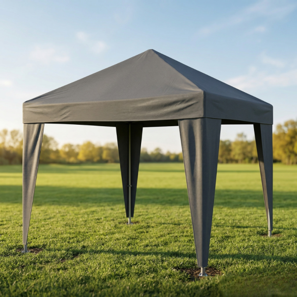 Сгъваема градинска шатра 3x3 м – Здрава метална конструкция, регулируема височина и защита от слънце и дъжд