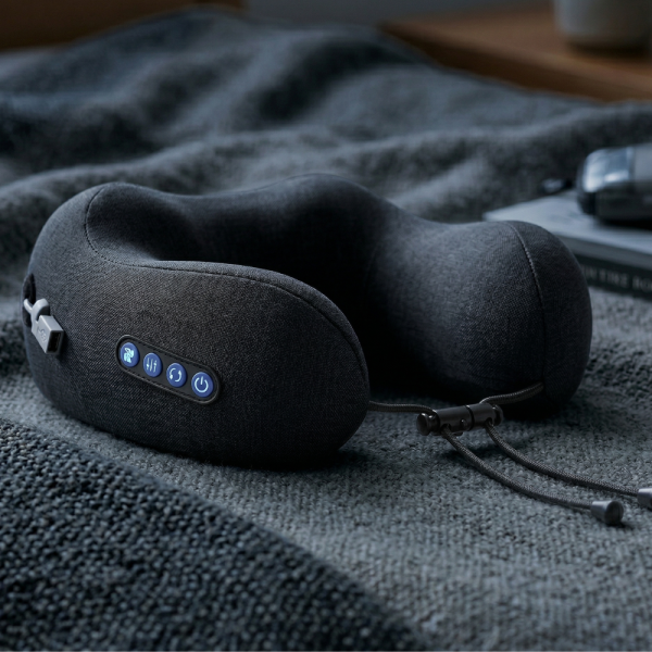 Smart масажна възглавница за врат с топлина и вибрации - моментално успокоение и релакс