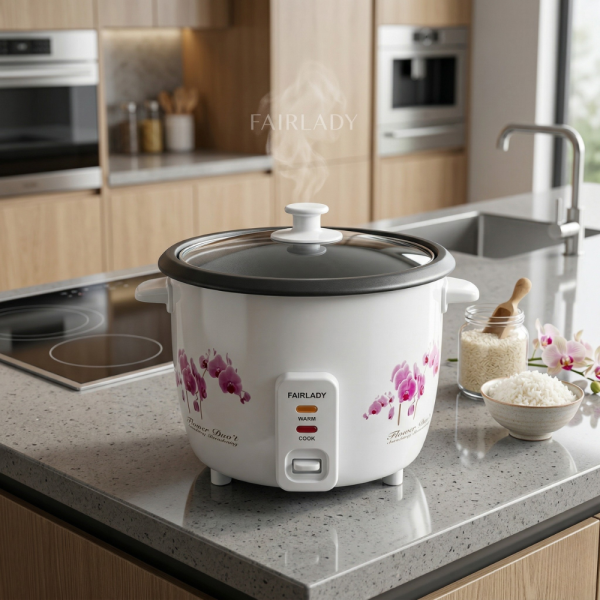 Компактен електрически оризовар 0.6 л с функция готвене и поддържане на топло 2