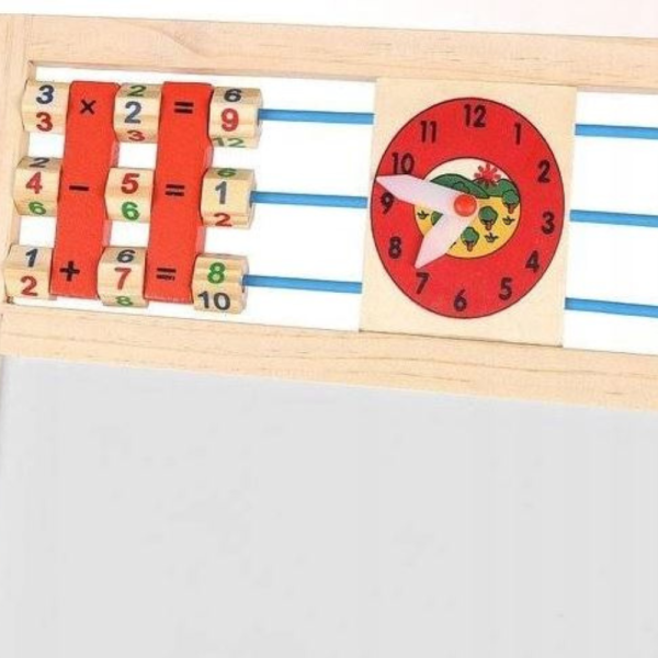 Мултифункционална образователна детска дъска с дървена рамка – за писане, рисуване и обучение