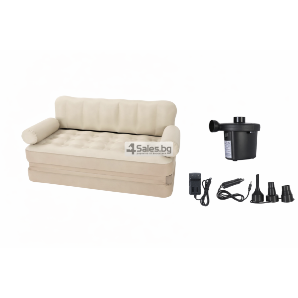 Двоен надуваем матрак с разтегателен диван за спане на плажа