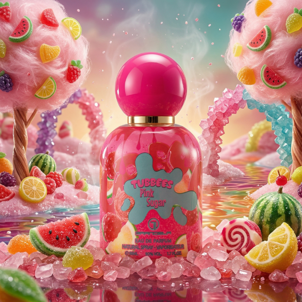 Детски парфюм Tubbees Pink Sugar 50 мл – сладък гурме аромат с праскова, кокос и карамел 1