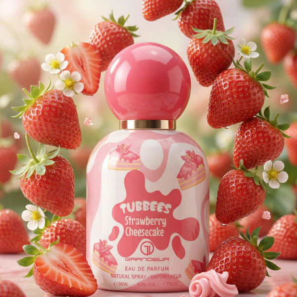 Детски парфюм Tubbees Strawberry Cheesecake 50 мл – сладък гурме аромат с ягода и ванилия 2