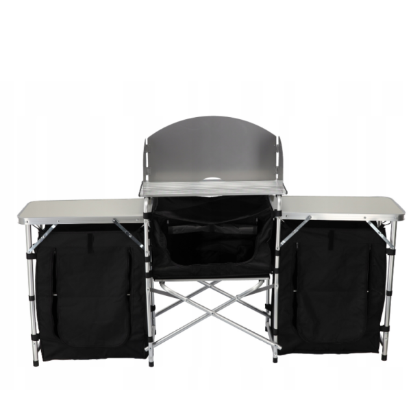 Сгъваема къмпинг кухня с 3 плота – мобилна кухня за къмпинг, пикник и каравана 7