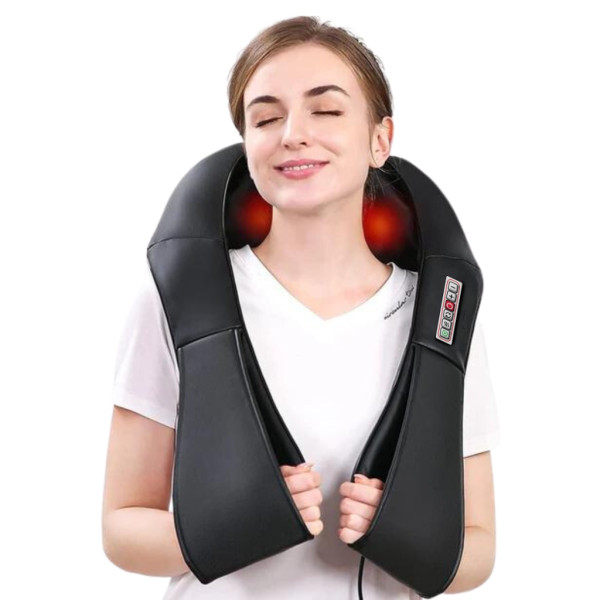 Безжичен 4D шиацу масажор с инфрачервено затопляне