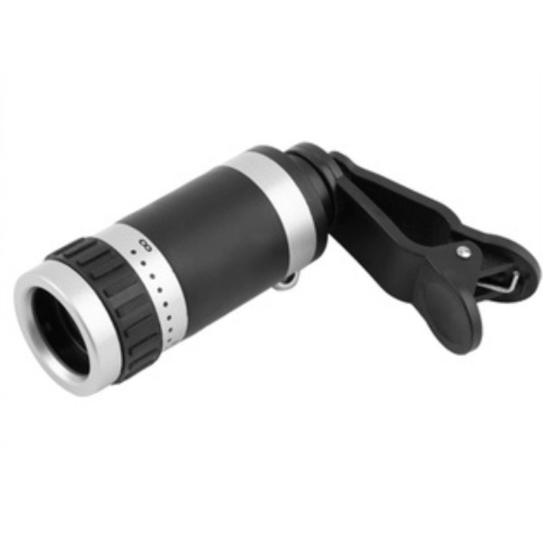 Универсален телескоп обектив за телефон 8x оптично увеличение + щипка