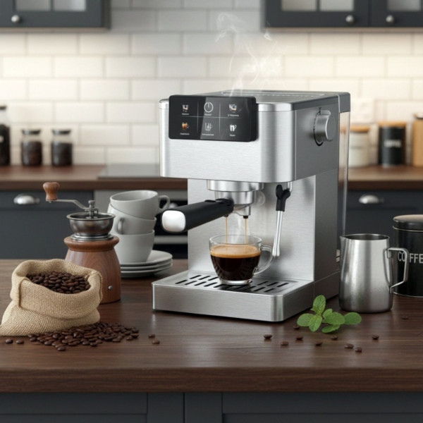 Професионална еспресо машина 20 бара с PID и Thermoblock – 5 в 1 - Кремообразно кафе като от бариста у дома