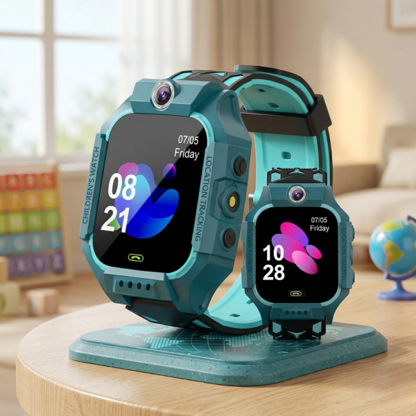 Детски смарт часовник с GPS и SOS бутон – разговори, камера и фенерче, пълна сигурност за твоето дете