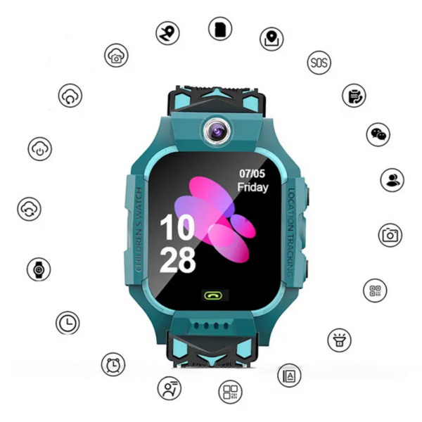 Детски смарт часовник с GPS и SOS бутон – разговори, камера и фенерче, пълна сигурност за твоето дете 12