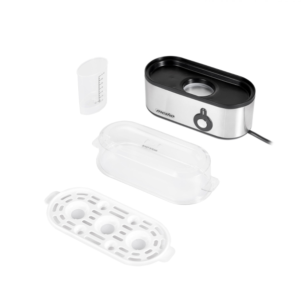 Електрически уред за варене на яйца MESKO MS 4485 – до 3 яйца - Перфектни рохки, средни или твърди яйца за минути 8