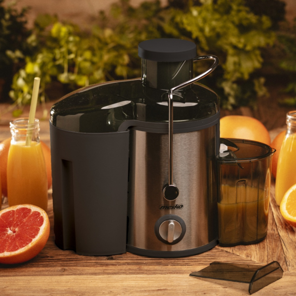 Компактна сокоизстисквачка Mesko MS 4126 в черен цвят - Здравословен сок за секунди – 600W мощност и миене в съдомиялна 10