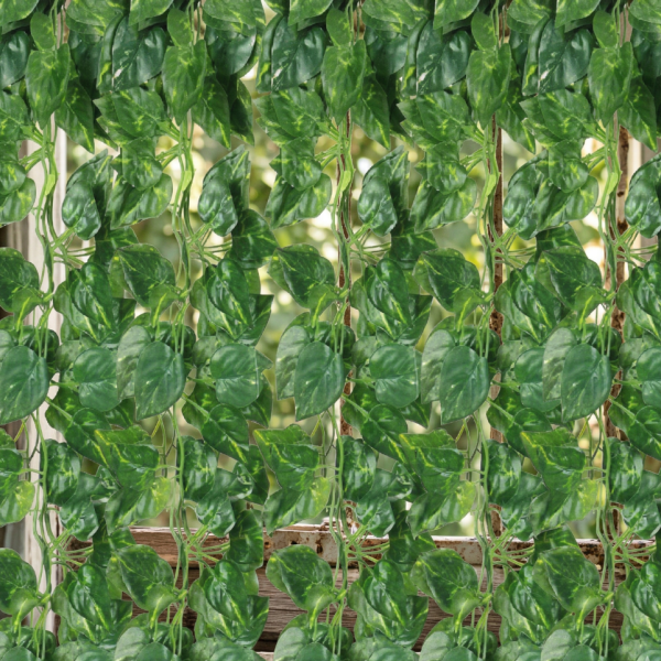 Комплект 5 бр. изкуствен бръшлян обща дължина 11.5 м – реалистична висяща декорация за стена, балкон и градина 2