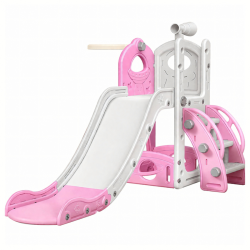 Самостоятелна детска пързалка със стълба 3 в 1 – за вътрешна и външна употреба, безопасна и стабилна