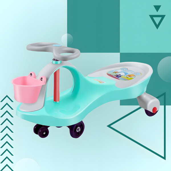 Детска гравитационна кола без педали – забавление без батерии, безопасни гуми за дома