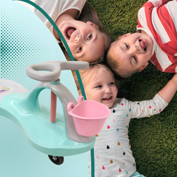 Детска гравитационна кола без педали – забавление без батерии, безопасни гуми за дома