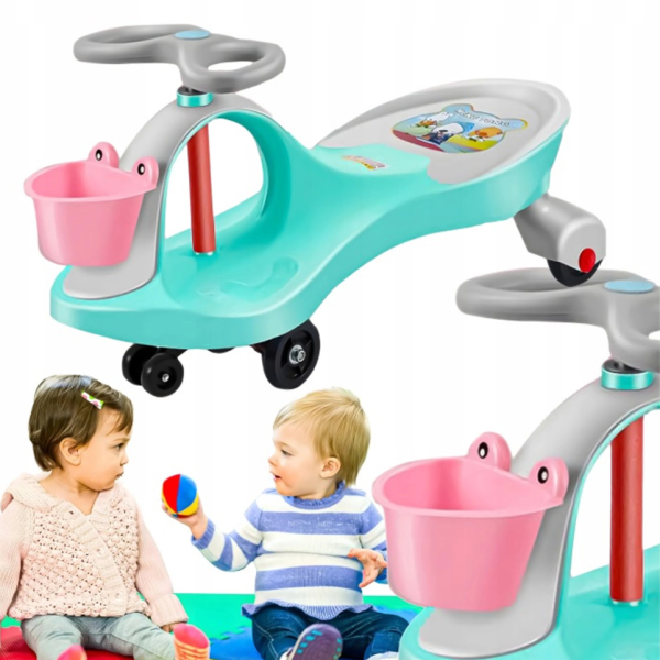 Детска гравитационна кола без педали – забавление без батерии, безопасни гуми за дома