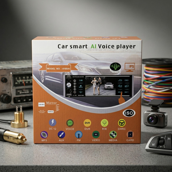 Авторадио Pioneer 4168T 1DIN с 4.1" Сензорен екран, Bluetooth, 3x USB, Mirror Link, Камера за задно виждане, MP5 плеър, FM Радио