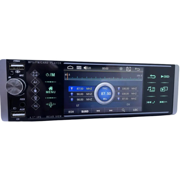 Авторадио Pioneer 4168T 1DIN с 4.1" Сензорен екран, Bluetooth, 3x USB, Mirror Link, Камера за задно виждане, MP5 плеър, FM Радио 16