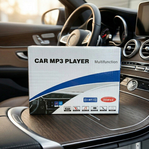 Автомобилно радио MP3 плеър с Bluetooth, USB, AUX и дистанционно – 4x55W