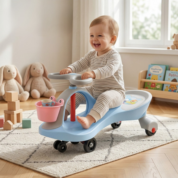 Детска гравитационна кола с гумени колела – Забавление без край