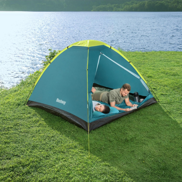 Двуместна лека къмпинг палатка с комарник и чанта за пренасяне, 205x145x100см 11