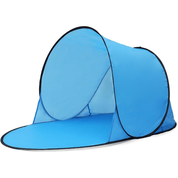 Автоматична плажна палатка с параван, UV защита 30+, 150x150x90 см