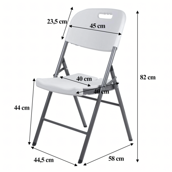 Сгъваема маса + 4 сгъваеми стола - практичен, здрав и удобен комплект за всяко събитие