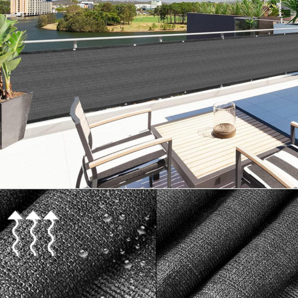 Защитно покритие за балкон и ограда 1 x 5 м – здраво, устойчиво и лесно за монтаж