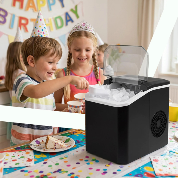 Ледогенератор с дисплей и авто почистване 12 кг/ден – експресен лед за напитки 6