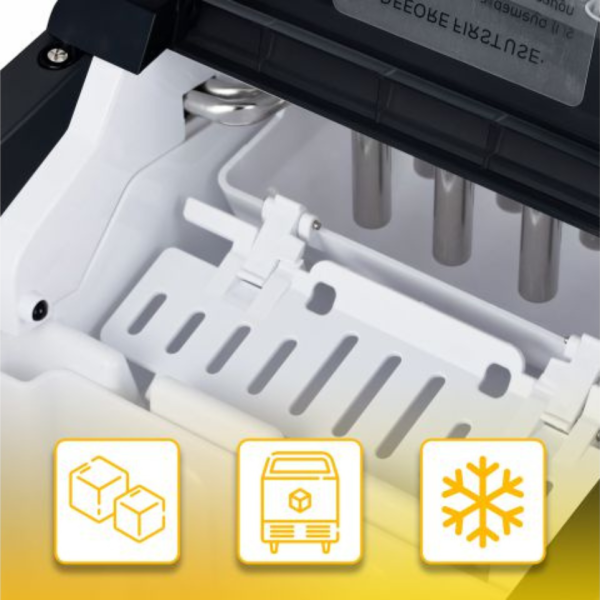 Ледогенератор с дисплей и авто почистване 12 кг/ден – експресен лед за напитки