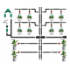 Комплект за капково напояване 25 м – пълен сет с регулируеми дюзи 7