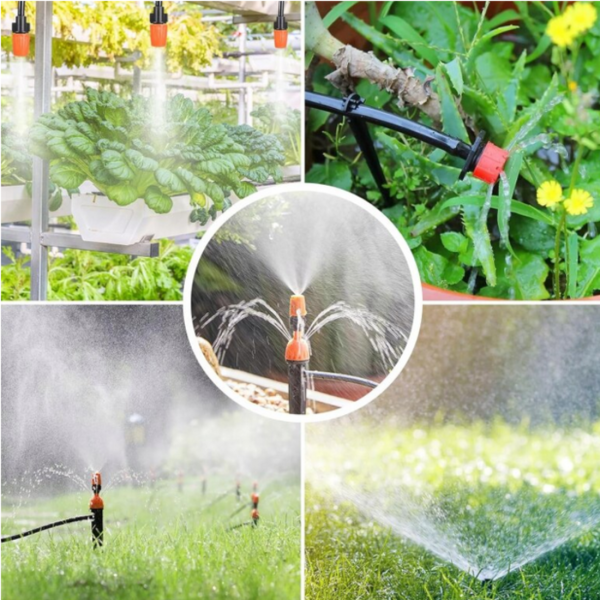 Комплект за капково напояване 25 м – пълен сет с регулируеми дюзи