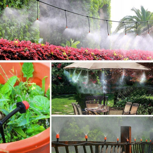 Комплект за капково напояване 25 м – пълен сет с регулируеми дюзи