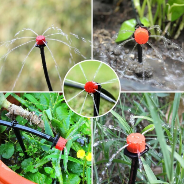 Комплект за капково напояване 25 м – пълен сет с регулируеми дюзи 11