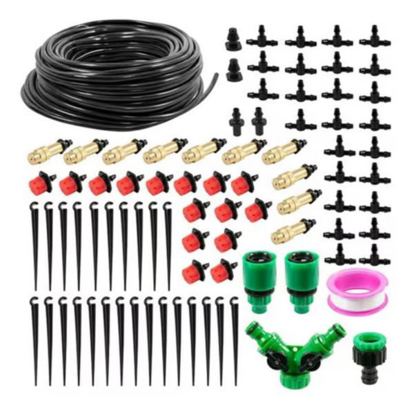 Комплект за капково напояване 25 м – пълен сет с регулируеми дюзи 1