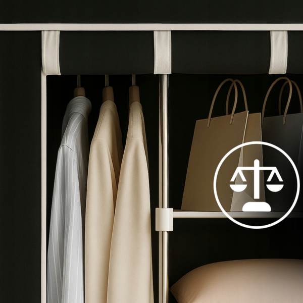 Сгъваем текстилен гардероб XXL 170x170x45 см – просторен, здрав и практичен 5