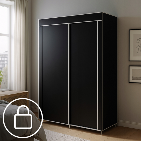 Сгъваем текстилен гардероб XXL 170x170x45 см – просторен, здрав и практичен