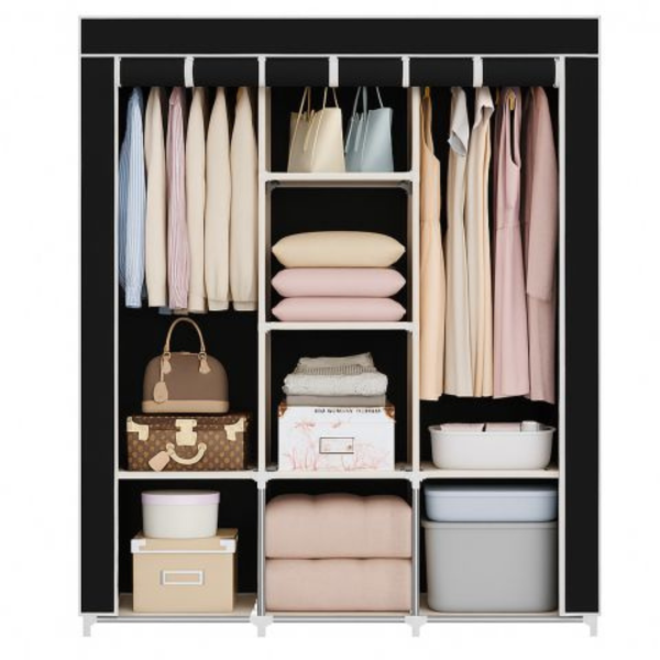 Сгъваем текстилен гардероб XXL 170x170x45 см – просторен, здрав и практичен