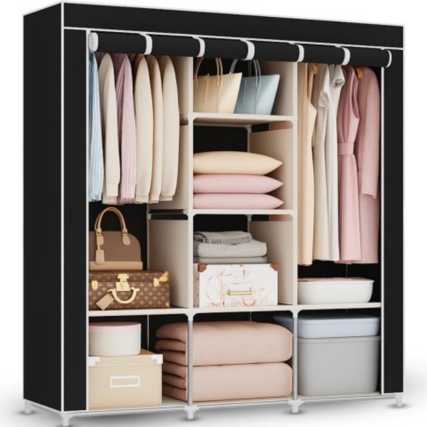 Сгъваем текстилен гардероб XXL 170x170x45 см – просторен, здрав и практичен 12